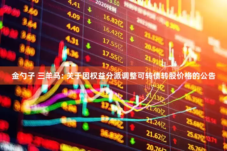 金勺子 三羊马: 关于因权益分派调整可转债转股价格的公告