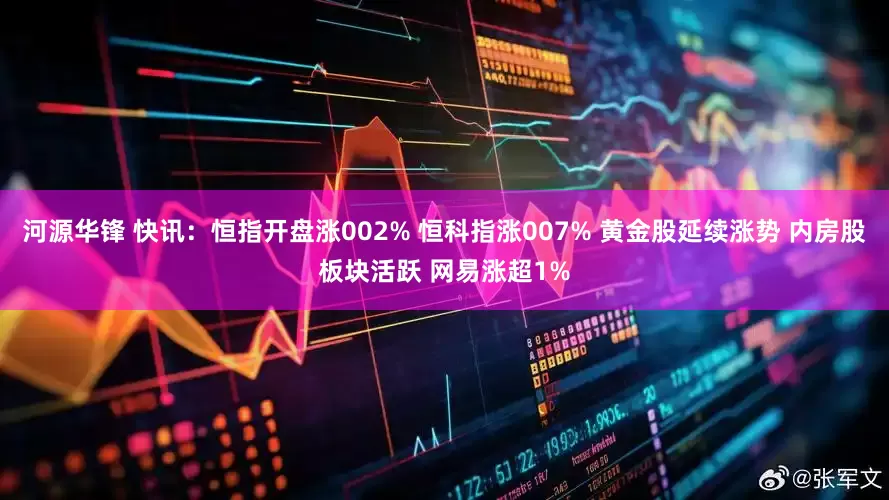 河源华锋 快讯：恒指开盘涨002% 恒科指涨007% 黄金股延续涨势 内房股板块活跃 网易涨超1%